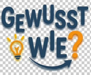 Das Logo des "gewusst wie"
